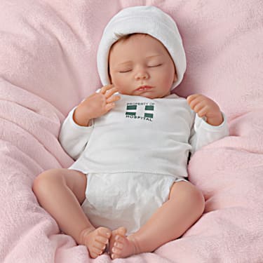 Ashley Breathing Lifelike Baby Doll 17" by Ashton Drake NRFB So Truly Real 