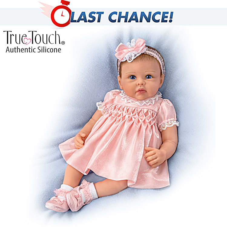 Ashton Drake Lifelike baby doll Olivia interactive  Newborn Girl 