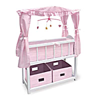 Baby doll shop crib with canopy