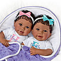 So Truly Real Hope And Faith Realistic Twin Baby Doll Set Featuring Matching Outfits And Includes
