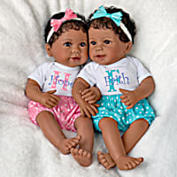 So Truly Real Hope And Faith Realistic Twin Baby Doll Set Featuring Matching Outfits And Includes