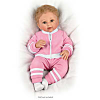 4-Piece Pink Jogger Ensemble That Fits Baby Dolls 17 To 19