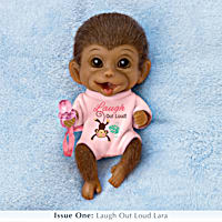Happy Little Handfuls Miniature Silicone Monkey Doll Collection