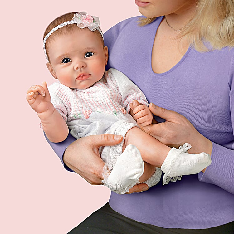 Ashton Drake Ashton Drake Galleries Olivia's Gentle Touch Lifelike Interactive Baby Doll 