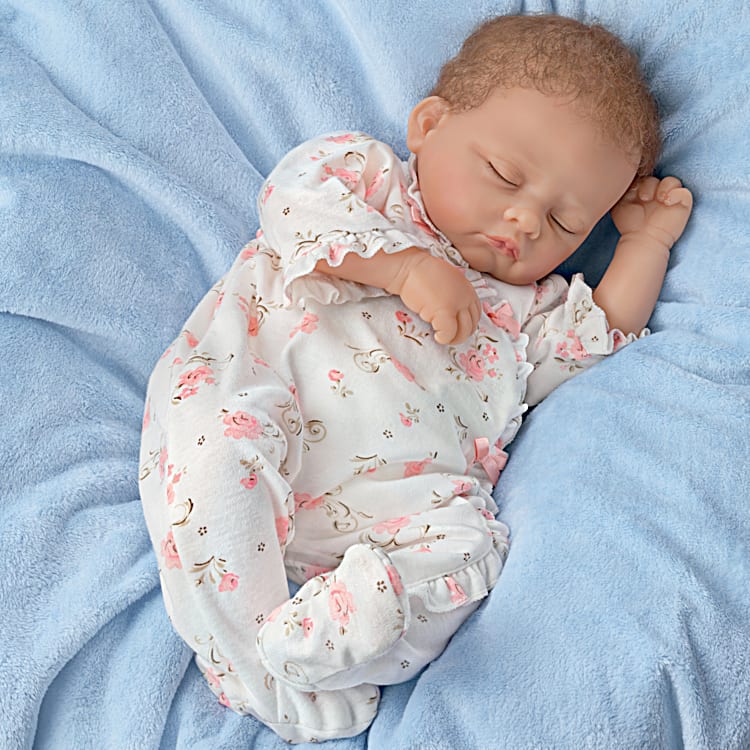 Quiet Moments Bella Rose Hand-Painted Reborn Baby Doll With Hand