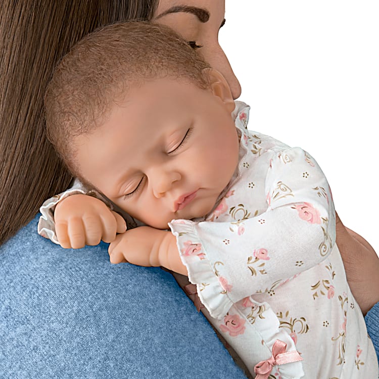 Quiet Moments Bella Rose Hand-Painted Reborn Baby Doll With Hand-Applied  Eyelashes And Hand-Rooted