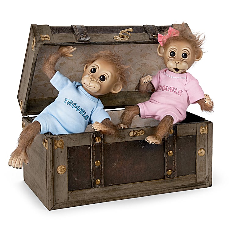 Twin deals monkey dolls