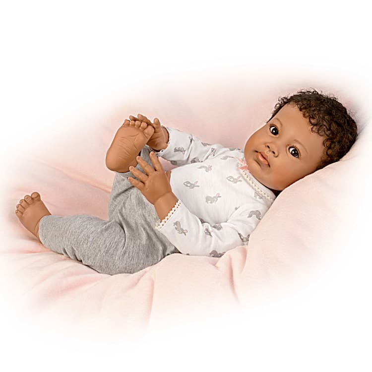 Boneca Bebê Reborn Alanna Baby Doll by Artist Ping Lau: Ashton Drake 45 cm  - Miami Outlet Importados