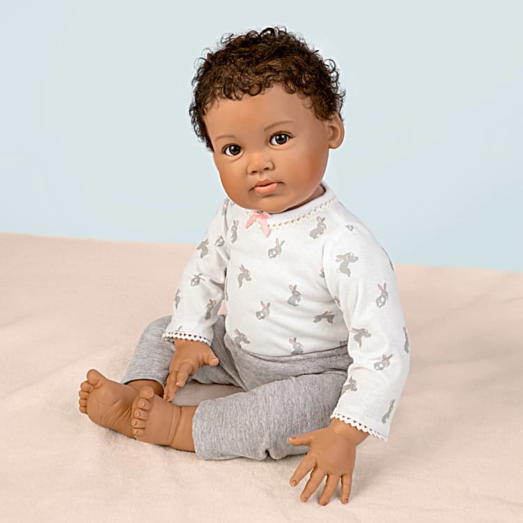 Boneca Bebê Reborn Alanna Baby Doll by Artist Ping Lau: Ashton Drake 45 cm  - Miami Outlet Importados