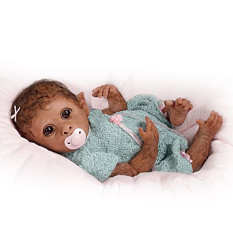 Ashton Drake ASHTON DRAKE So Truly Real CLEMENTINE Needs A Cuddle Baby MONKEY Doll NEW 
