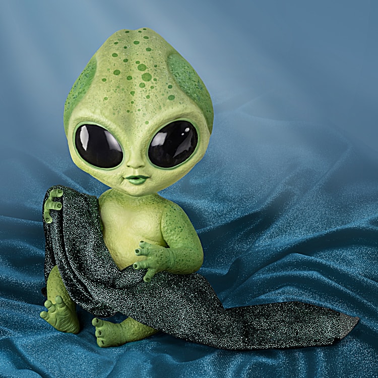 Baby Alien, Robe, Little Green, Greys, Big Ears, Cute Alien, Big Eyes,  Green Alien, Baby