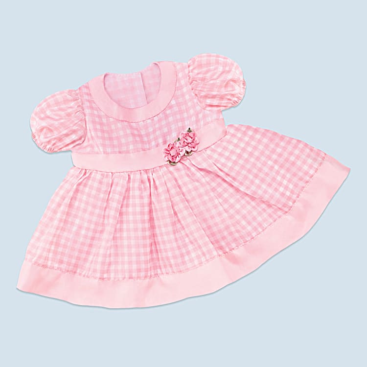 Baby pink gingham dress deals