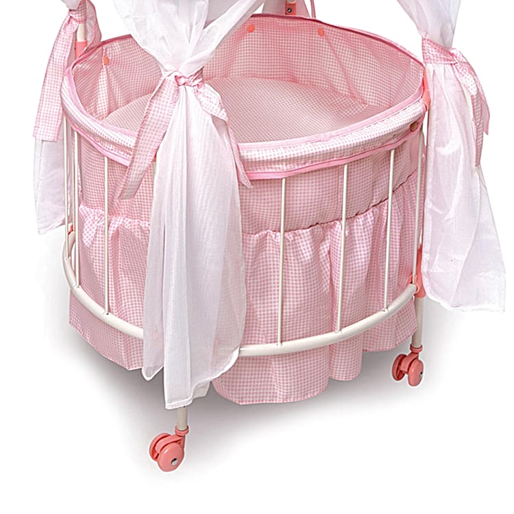 Round baby doll crib shop