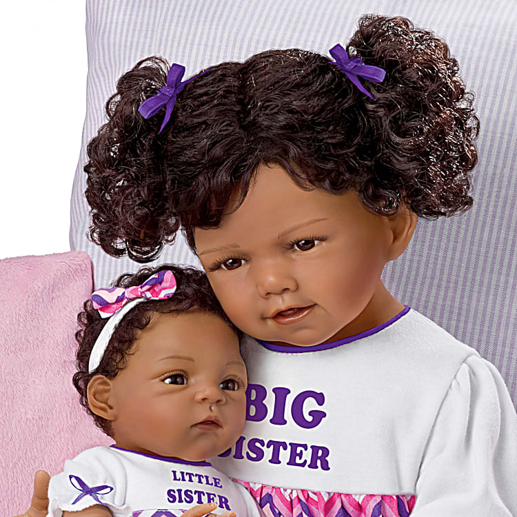 A Sisters Love Lifelike Child And Baby Doll Set