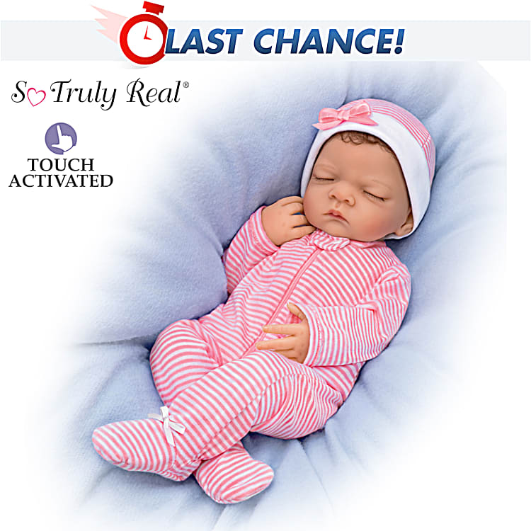 So Truly Real Hazels Warming Cuddles Realistic Baby Doll Featuring 2  Built-In Warming Pads That Heat Up At Touch Of A Button For 10 Minutes