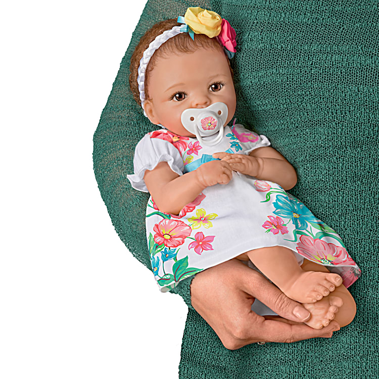 Silicone babies with long hair outlet