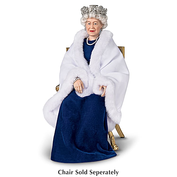 Her Majesty The Queen Sapphire Elegance Portrait Doll