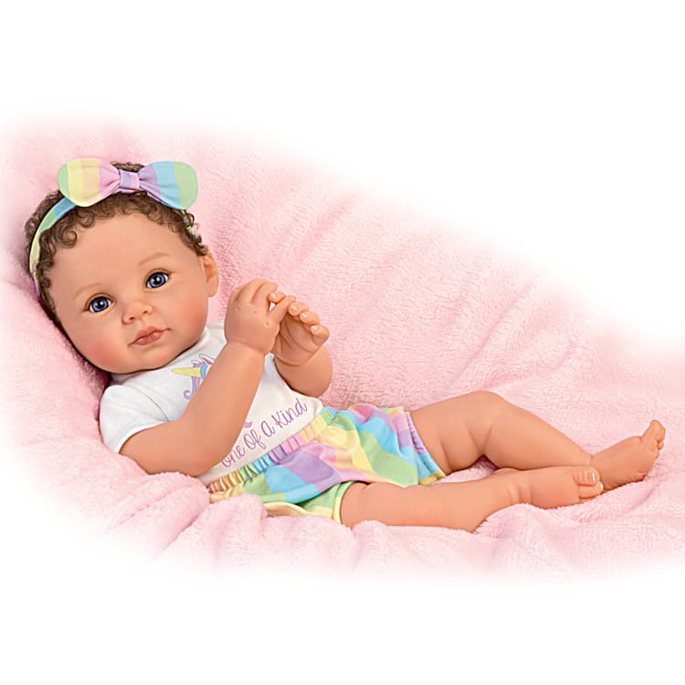 Ping Lau One Of A Kind Katherine Baby Doll With Unicorn T-Shirt
