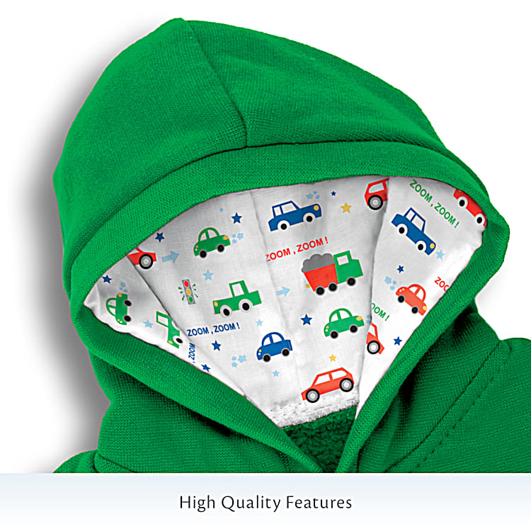 Green baby hoodie cheap