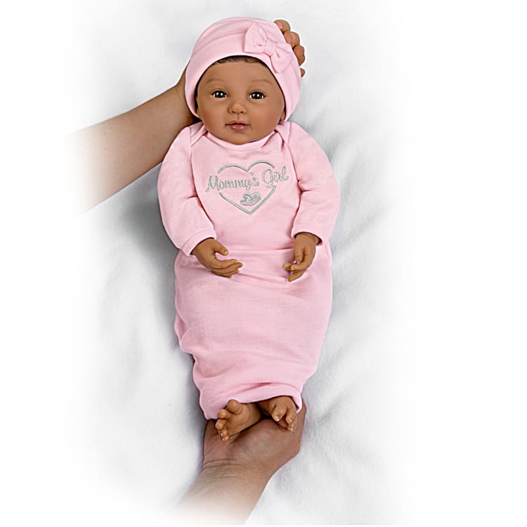 So Truly Real Little Baby Girl Vinyl Baby Doll Weighted To Feel Like A  Newborn With Magnetic Pacifier