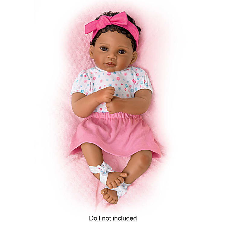 Mix And Match Baby Doll Accessory Set Featuring Floral Print
