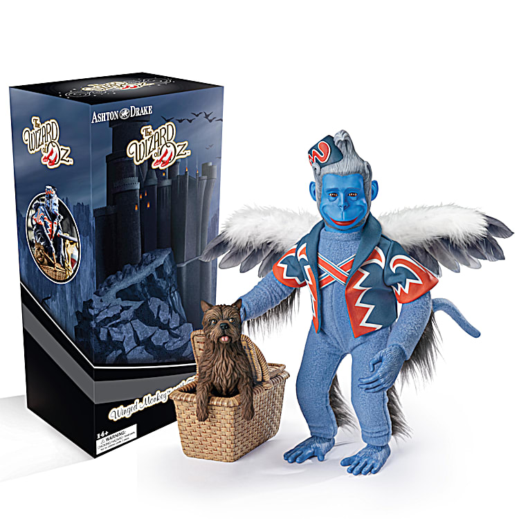THE WIZARD OF OZ WINGED MONKEY With TOTO Portrait Figure Set