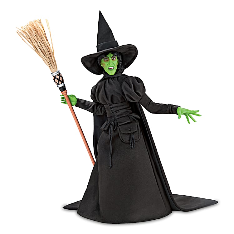 THE WIZARD OF OZ Wicked Witch Of The West Poseable Portrait Figure With  Hand-Painted Details