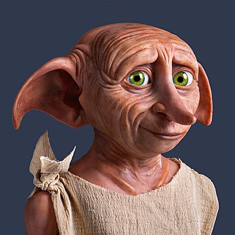 HARRY POTTER DOBBY THE HOUSE ELF Hand-Painted Poseable Portrait