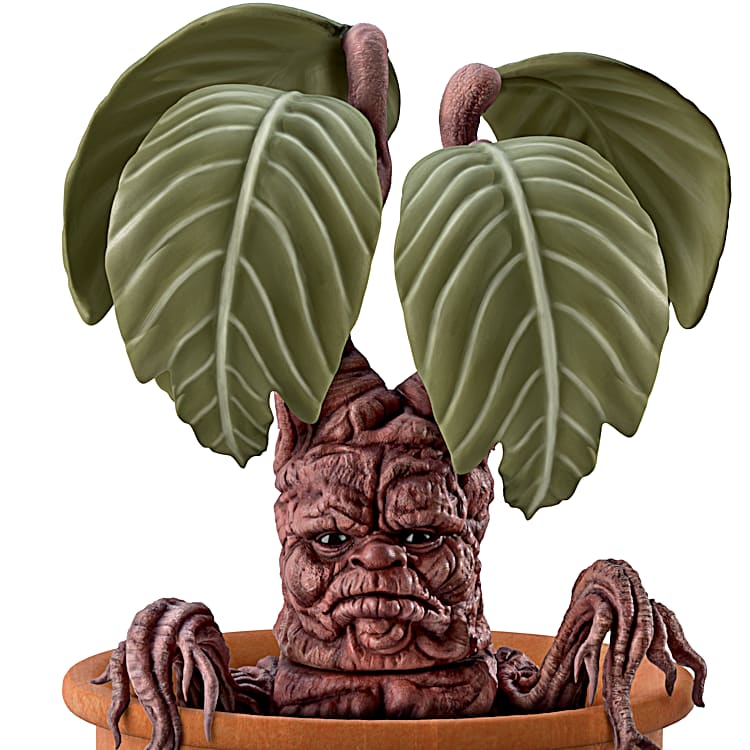 HARRY POTTER Poseable MANDRAKE Portrait Figure With Planter Pot