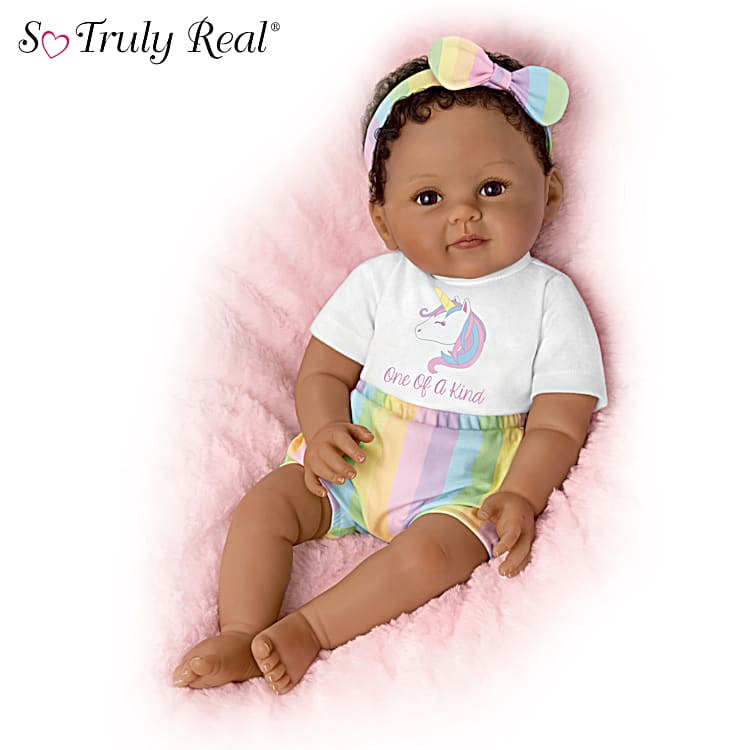 Realistic African American Girl Doll Reborn Dolls Newborn Vinyl