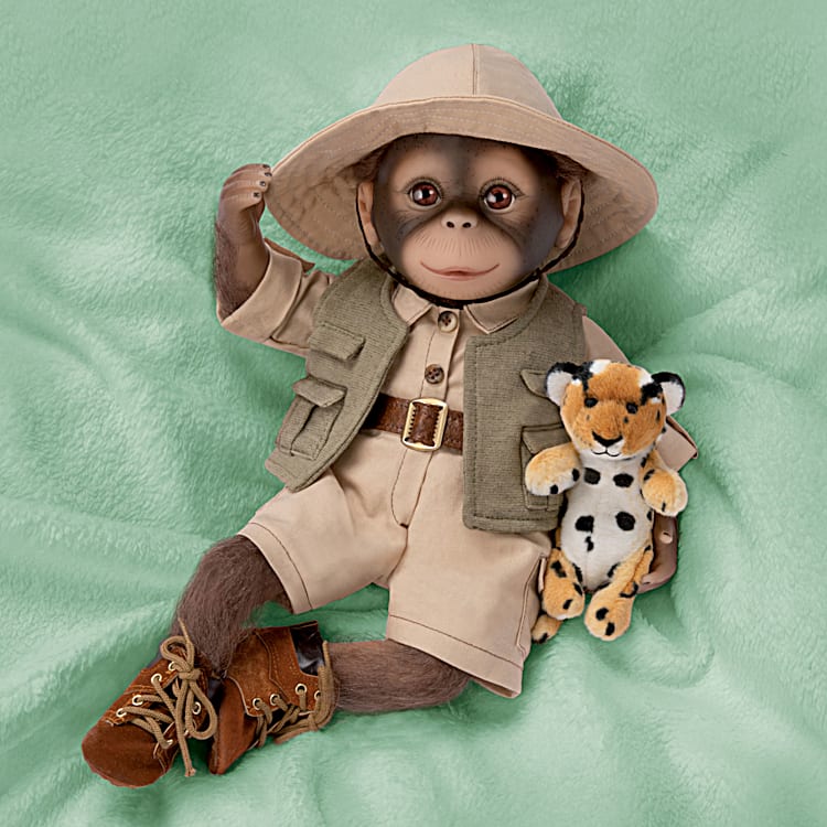 So Truly Real Milo The Safari Vinyl Monkey Doll Featuring A Custom