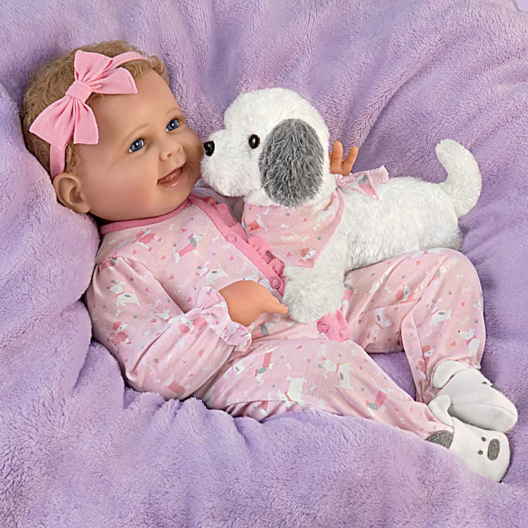 So Truly Real Laylas Puppy Love Vinyl Baby Doll And Plush Puppy