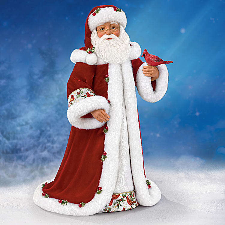 Winter Blessings Musical Santa Claus Doll By Artist Karen Vander