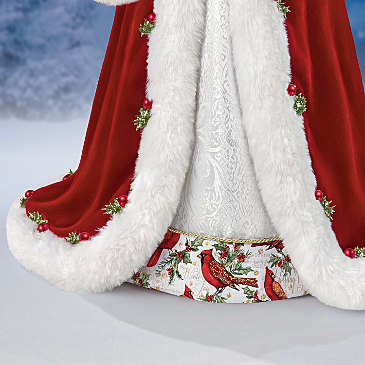 noel様 Winter Blessings Musical Santa Claus Doll By Artist Karen