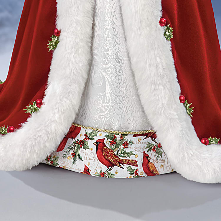 Winter Blessings 23 Tall Hand-Painted Santa Doll By Doll Artist