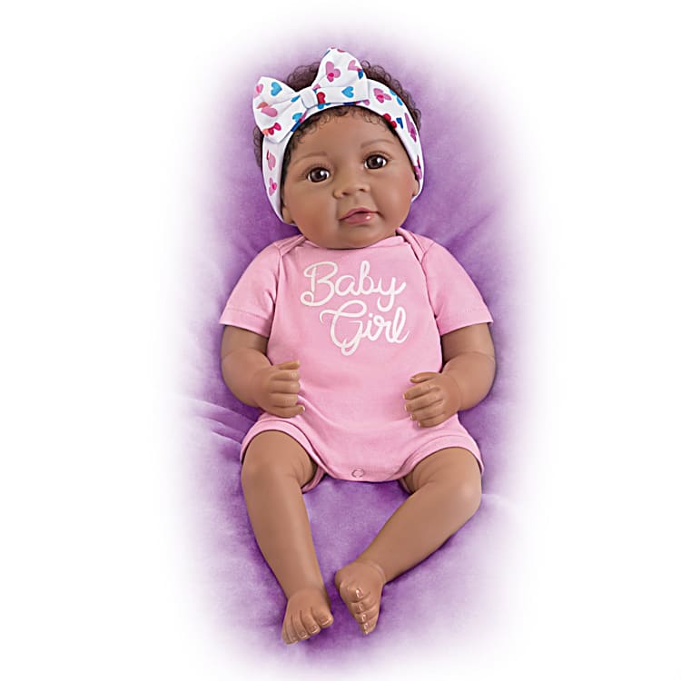 So Truly Real Little Buddy Vinyl Baby Doll Weighted To Feel Like A Newborn  With Magnetic Pacifier