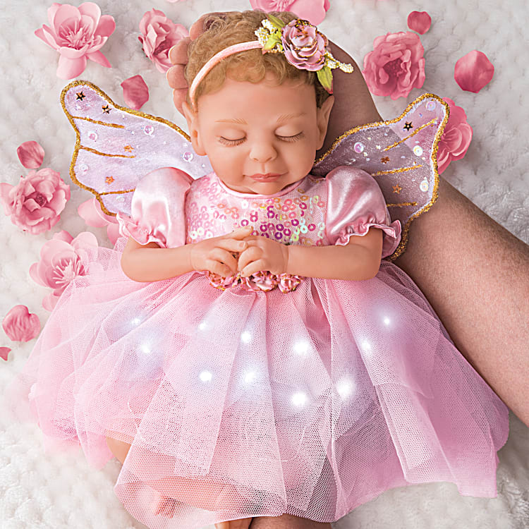 Dream Blossom Silicone Fairy Baby Doll By Artist Ina Volprich