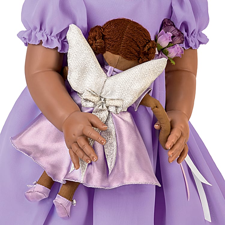 doll in purple dress Mattel Barbie 1990's Doll Wearing Purple Dress