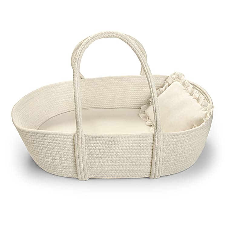 Wicker doll online basket