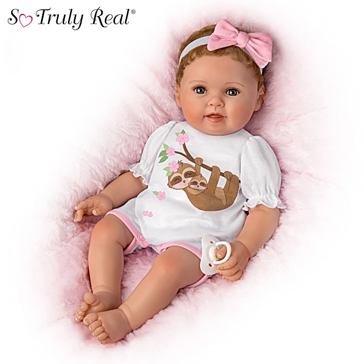 So Truly Real Little Baby Girl Vinyl Baby Doll Weighted To Feel