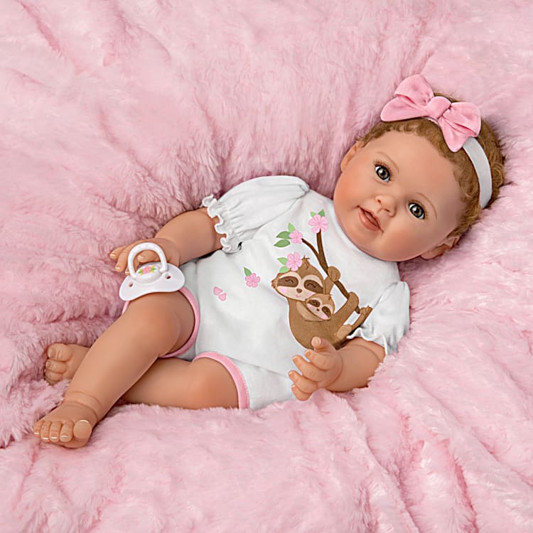 Boneca Bebê Reborn Alanna Baby Doll by Artist Ping Lau: Ashton Drake 45 cm  - Miami Outlet Importados