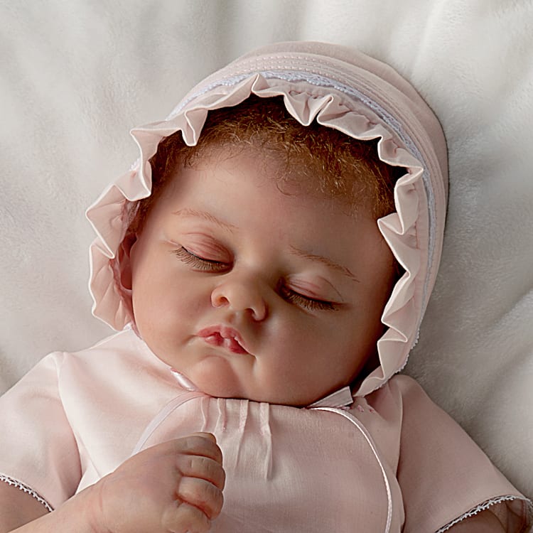 Quiet Moments Bella Rose Hand-Painted Reborn Baby Doll With Hand-Applied  Eyelashes And Hand-Rooted