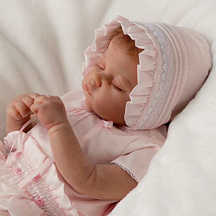 Quiet Moments Bella Rose Hand-Painted Reborn Baby Doll With Hand-Applied  Eyelashes And Hand-Rooted Mohair And Comes With A 7-Piece Tailored Ensemble