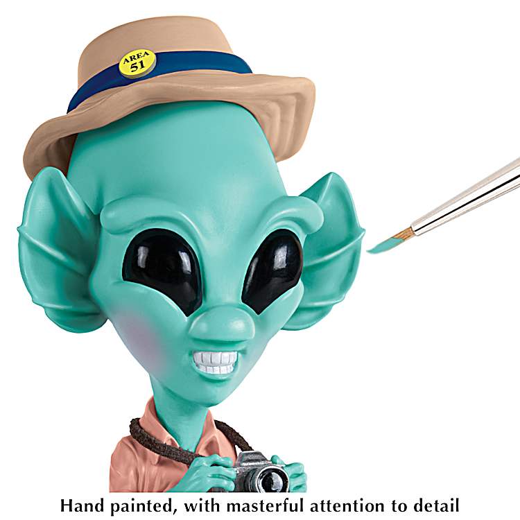 3.5 Tall Hand-Painted Miniature Alien Figures Featuring Quasar