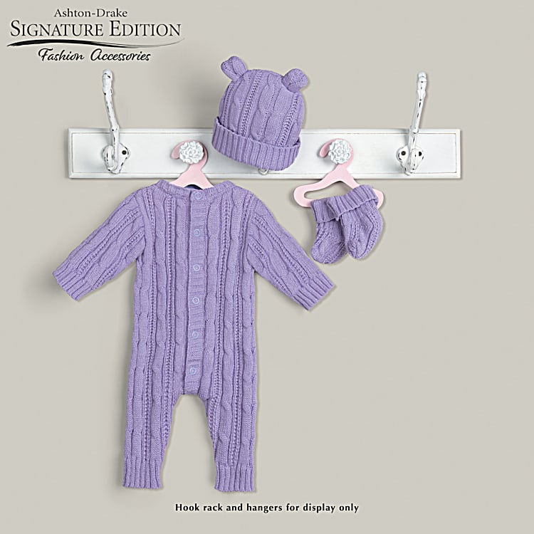 3 Piece Purple Sleeper Ensemble That Fits Baby Dolls 17 To 19 By