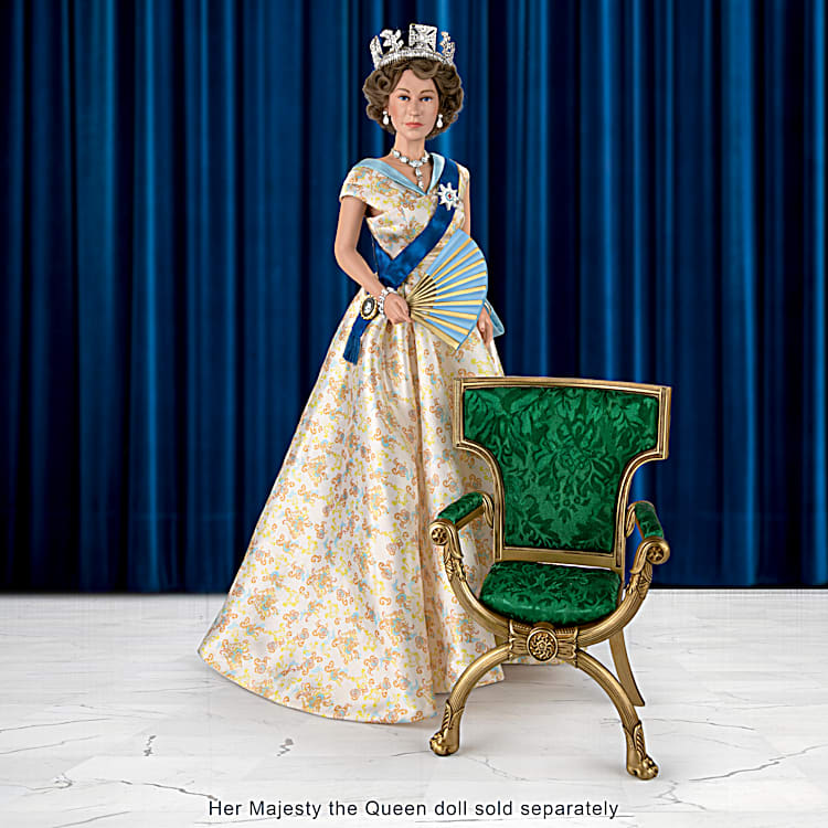 Queen Elizabeth II Portrait Doll Chair Accessory