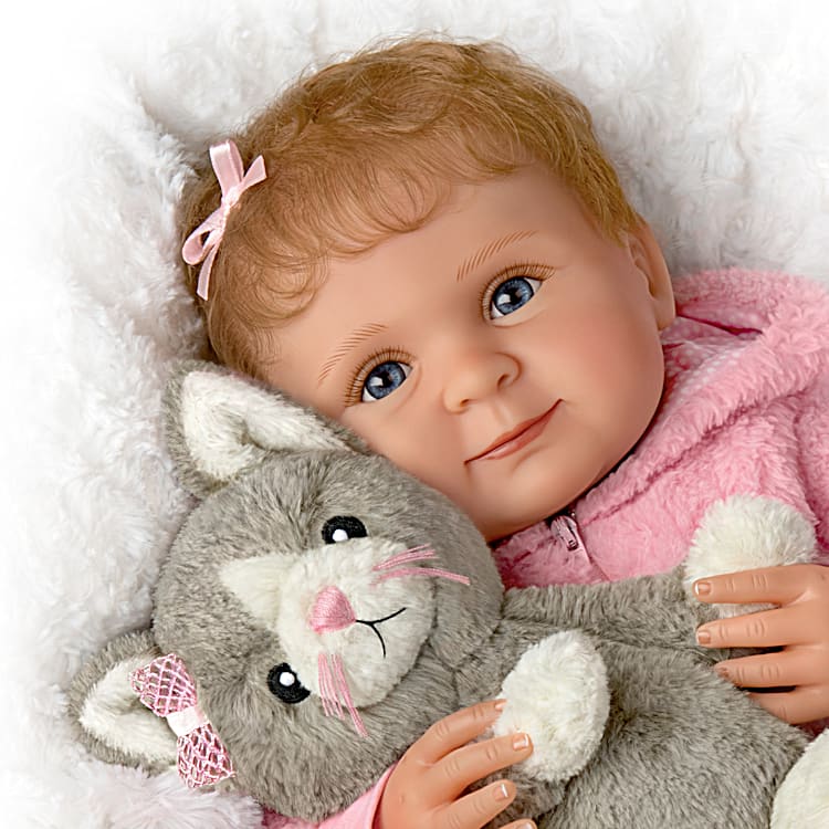 Reborn Dolls, 17 inch Handmade Realistic Reborn Babies Soft Vinyl Body,  Reborn Baby Doll Looks Like a Real Baby (Closed Eyes dolls)