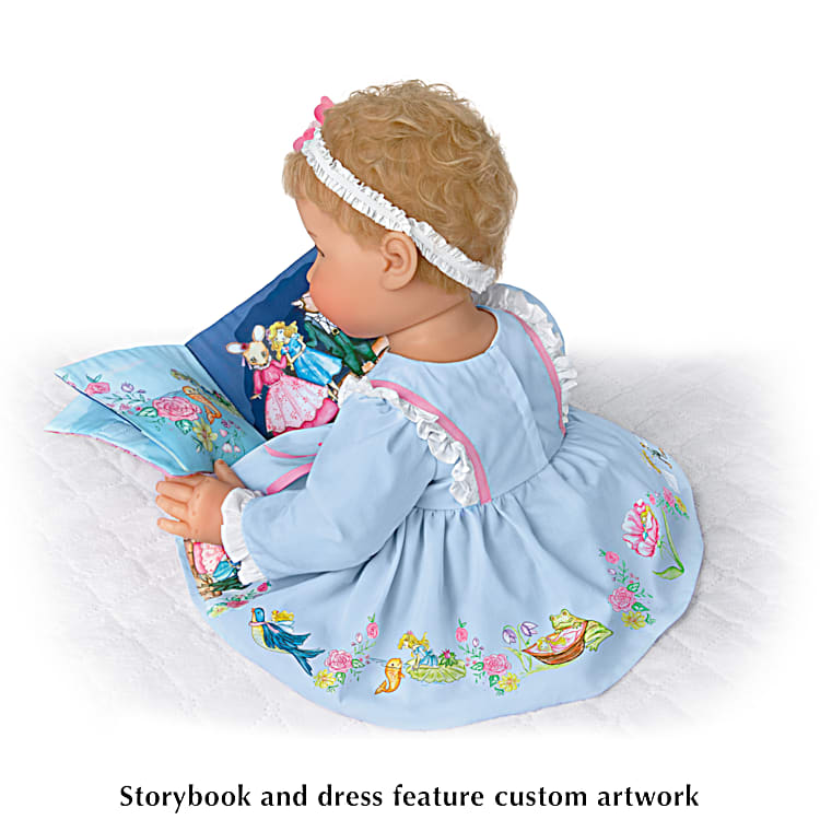 doll with blue dress American Girl® Disney Princess Belle Blue Dress, Mrs. Potts, Chip &  Accessories for 18-inch Dolls