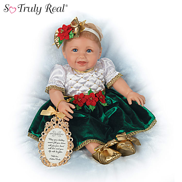 Second Annual Holiday Baby Doll With Photo Frame Ornament – Ashton