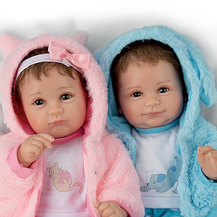 Boy girl twin baby dolls sales
